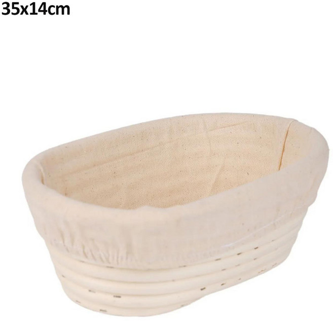 빵등나무 발효 바구니 타원형/둥근 수제 고리 버들 베이킹 그릇 도구 세트 홈, 09 Oval35x14