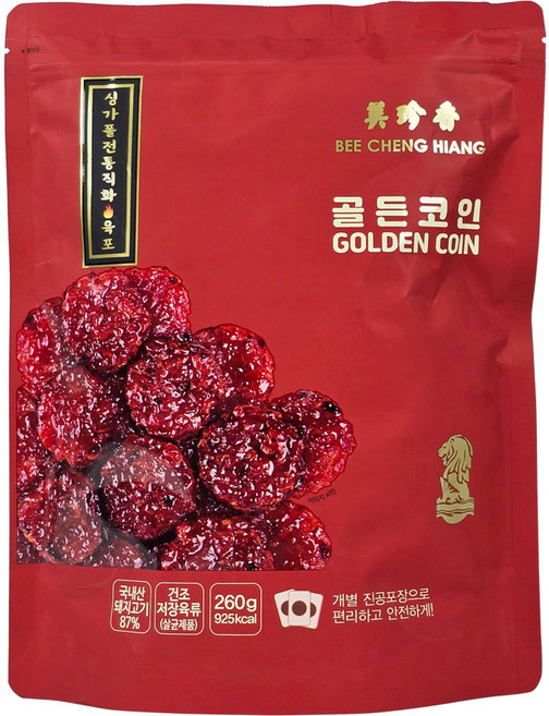 비첸향 골드코인 육포, 260g, 1개