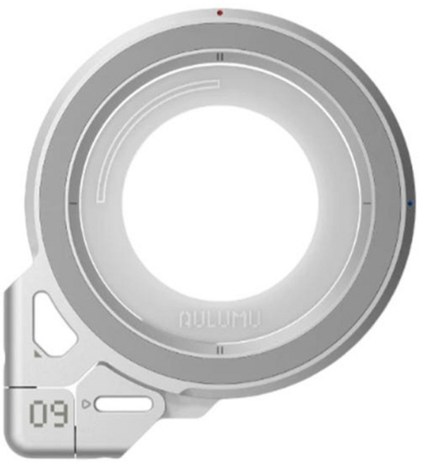 AULUMU G09 맥세이프 휴대폰 거치대 마그네틱 360도 회전 링버클, 미드나잇 블랙