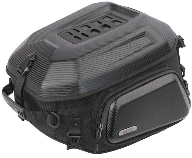 라이노워크 오토바이 리어백 35L 바이크 가방 테일백 시트백 MT2335, 카본블랙