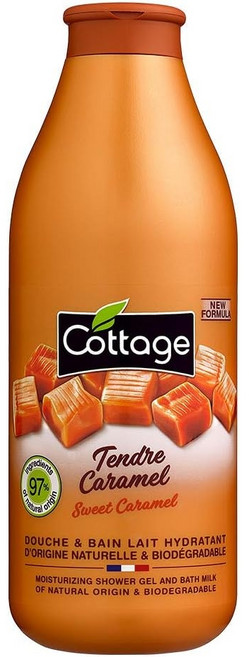 코티지 모이스처라이징 밀크 샤워젤 텐더 카라멜 파인애플 코코넛 750ml, 1