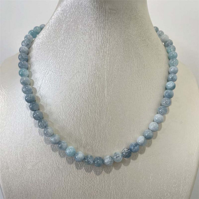 춘천옥 목걸이 옥 녹색 고급 구슬 선물 천연 체인