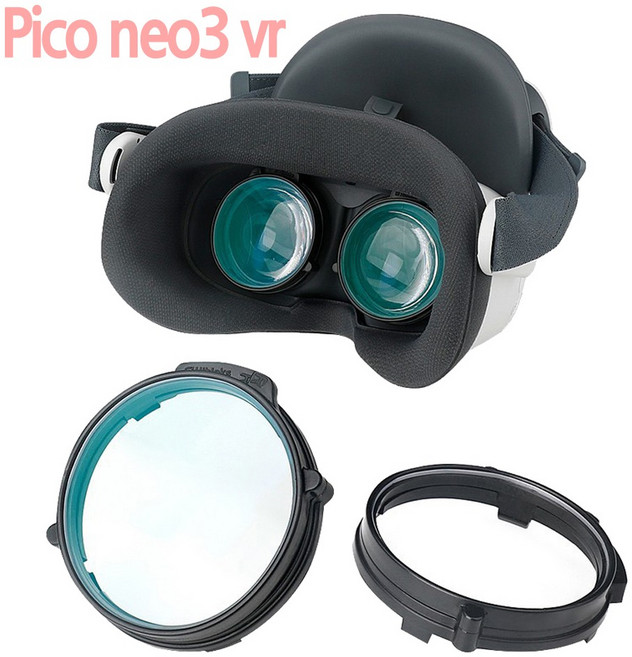 호환 PICO 피코 네오 3 VR 자석 마그네틱 렌즈 안경 가이드 가공 장착 좌우 한셋트, 1개