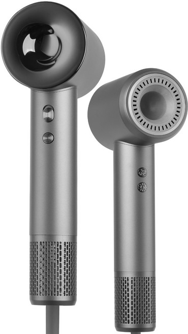 BaoTai 헤어 드라이기 초고속 BLDC 모터 110 000rpm 1600W 고출력 저소음 음이온 가정용 휴대용 드라이기, 회색