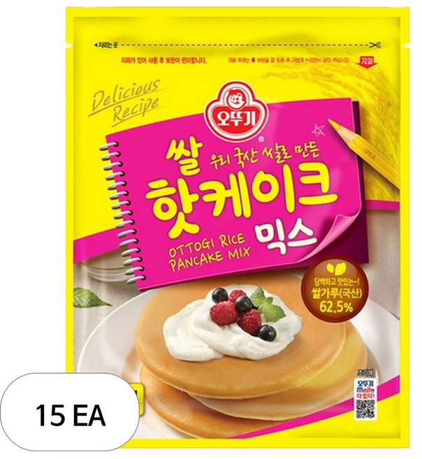 오뚜기 쌀핫케이크 믹스, 400g, 15개