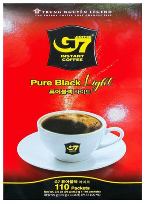 G7 퓨어블랙 라이트 원두커피믹스, 900mg, 110개입, 1개