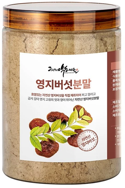 국산 직접 채취한 자연산 영지버섯 분말 가루, 1개, 70g - 쿠팡