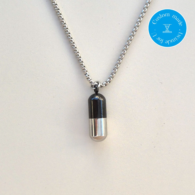 써지컬스틸 니트로글리세린 협심증 캡슐 알약 목걸이