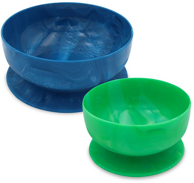 [ChooMee] 츄미 자기주도 이유식 실리콘 흡착볼, 1개, 다크블루(M)그린(S)