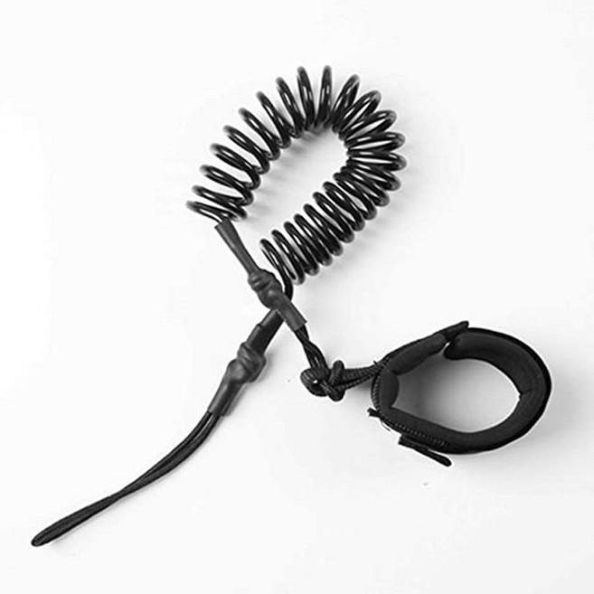 서핑 Sup 10 피트 발목 코일 보드 탄성 다리 패들 스탠드 가죽 로프, 5mm 10ft leash