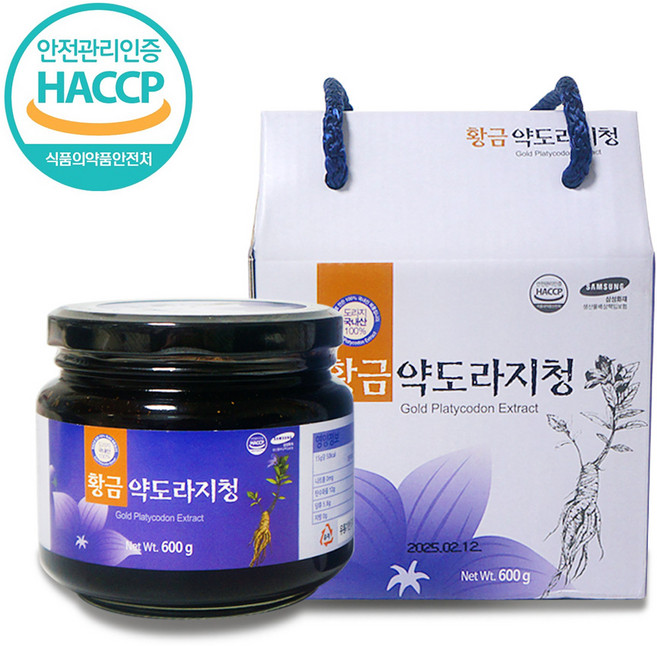 국산 황금 약도라지청 600g 선물박스(병) 도라지 진청, 1개입, 1개