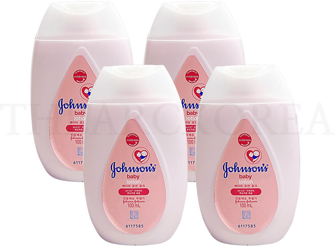 존슨즈베이비 베이비 로션 핑크, 100ml, 4개