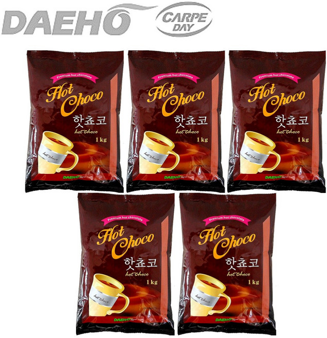 대호 핫쵸코 1kg x 5개 / 자판기용 코코아차 핫초코분말, 5개입