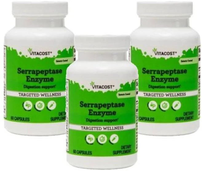 비타코스트 세라펩타아제 효소 캡슐, 3개, 60정 - 쿠팡