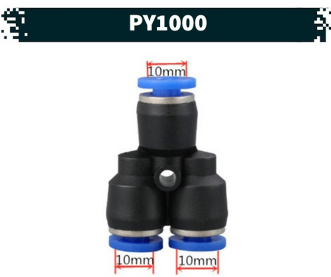 원터치 공압 공기 피팅 11.PY1000, 1개