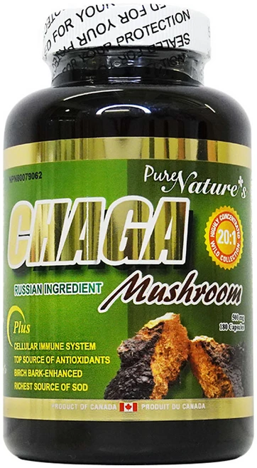 PNC 차가버섯 추출 러시아산 20배 캡슐 180정 (PNC Russian CHAGA Mushroom), 1개 - 쿠팡