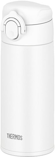 써모스(THERMOS) 식기세척기 사용 가능 원터치 텀블러 JOK-350 350ml 화이트 - 보온보냉 휴대용 스텐 물병, 1개, 1L
