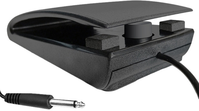 다양한 악기를 위한 MIDI 키보드용 다기능 지속 페달 내구성 풋 페달 3.5mm/6.5mm 커넥터, 6.5 Interface