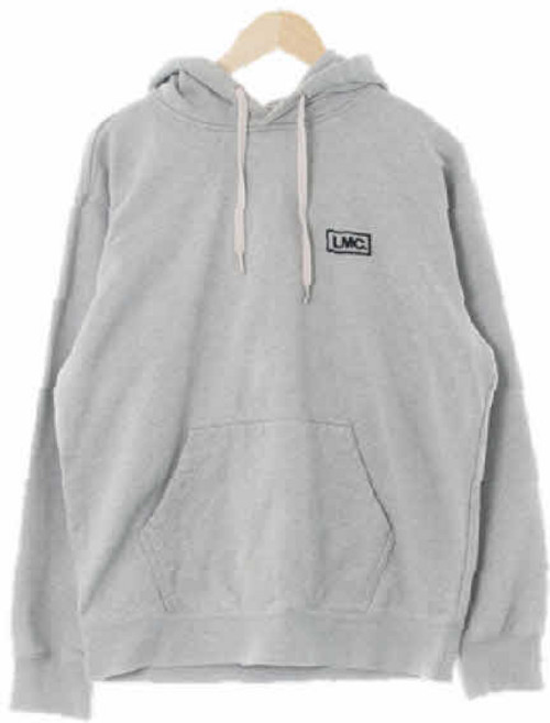 엘엠씨 0645 lmc 그레이 면 스몰자수로고후드티