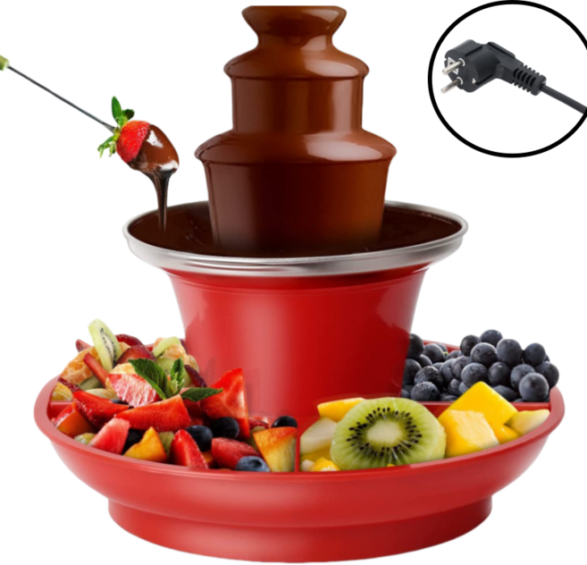 MorningSea 3층 초코 분수 기계 홈파티기계 뷔페 초코 퐁듀 녹는기계, Q111