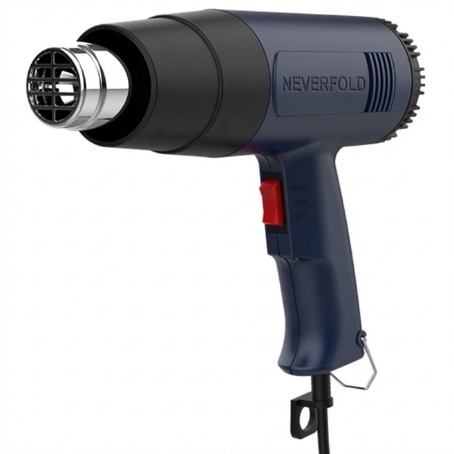 네버폴드 열풍기 2단 온도 조절 산업용 히터 2000W 무단 조절 히팅건, 1개