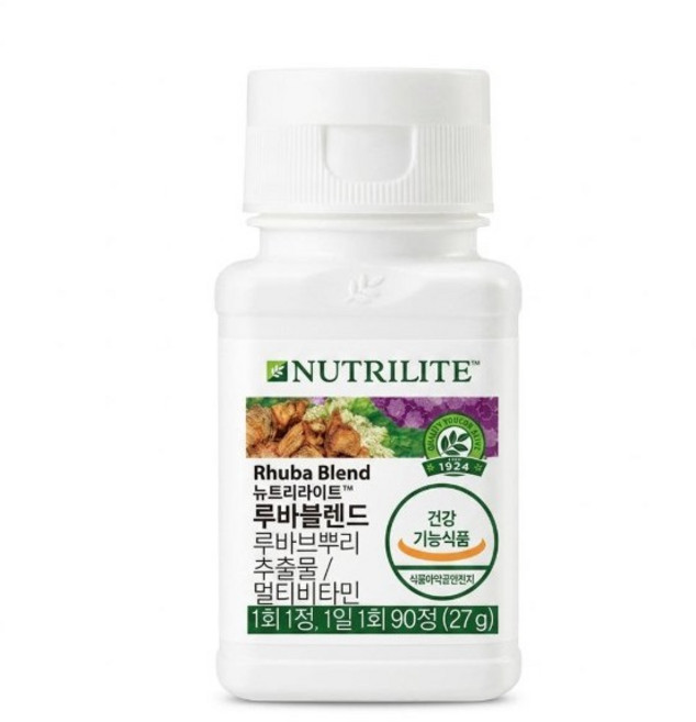 암웨이 Amway 뉴트리라이트 루바블렌드 멀티비타민 90정 (27g), 1개, 27g