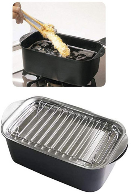 일본 스기야마 미니 튀김냄비 캠핑 인덕션 1인용 튀김기