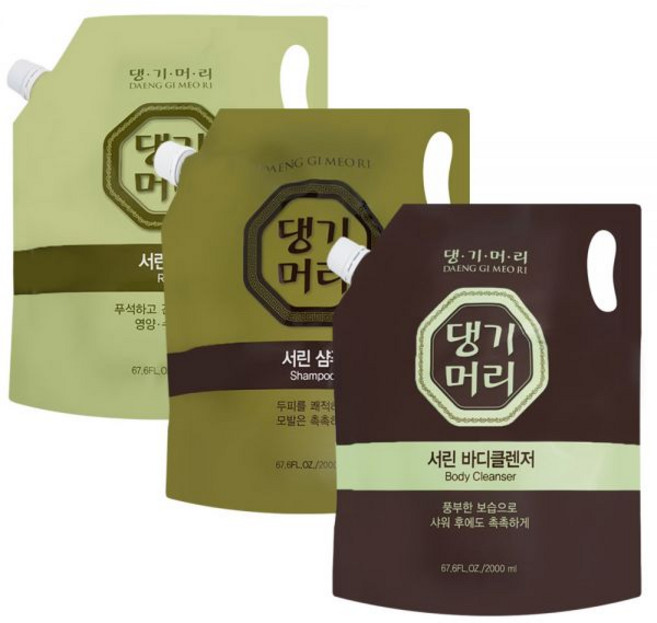 댕기머리 서린 한방 샴푸 린스 바디워시 2000ml 리필용 한방샴푸, 댕기머리 서린 샴푸 2000ml, 1, 2L