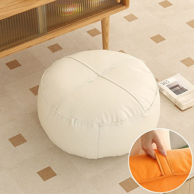 Arsjuo 휴대용 두꺼운 바닥 방석 초경량 가죽 스툴 키높이 좌식 의자