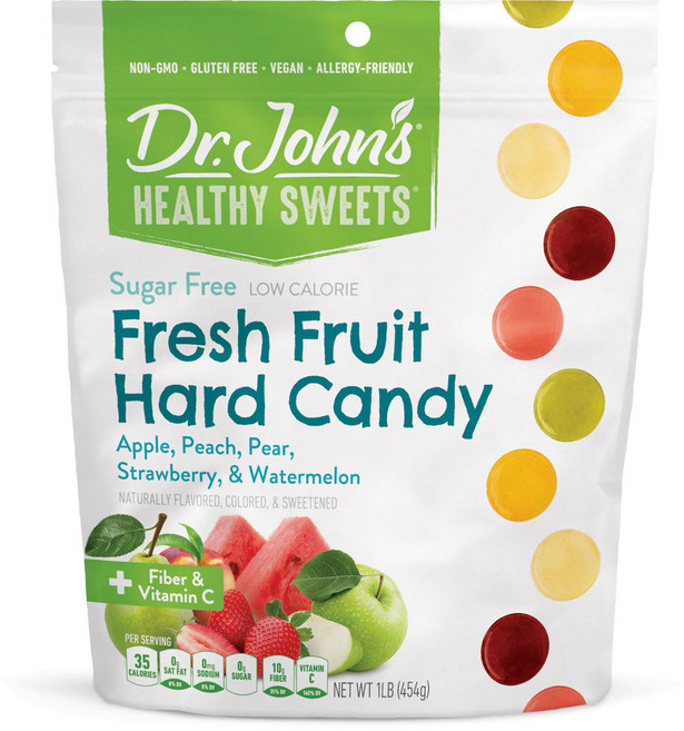 닥터존스 프레시 프루트 하드 캔디 사과 복숭아 페어 딸기 수박 맛, 1개, 454g