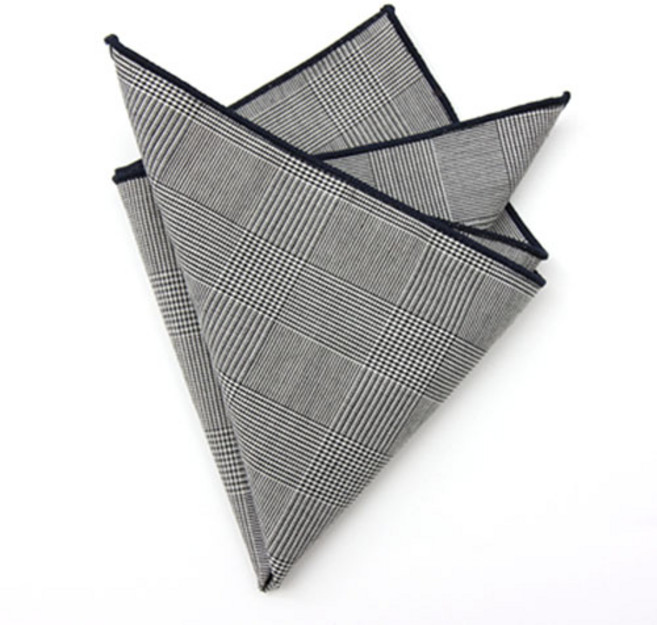 글렌체크 행거치프 행커치프