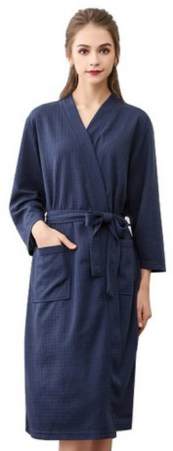 힙앤바디 목욕 샤워가운 M, navy, 3개