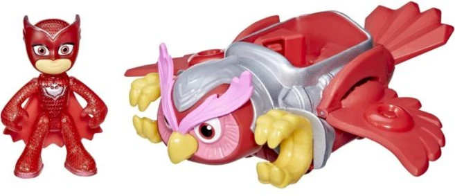 PJ 마스크 동물 파워 올렛 라이더 디럭스 차량 액션 피규어가 있는 독수리 올빼미 장난감 슈퍼히어로 3세 여아 및 소년 이상을 위한 유아용, Owlette, 1개 - 쿠팡