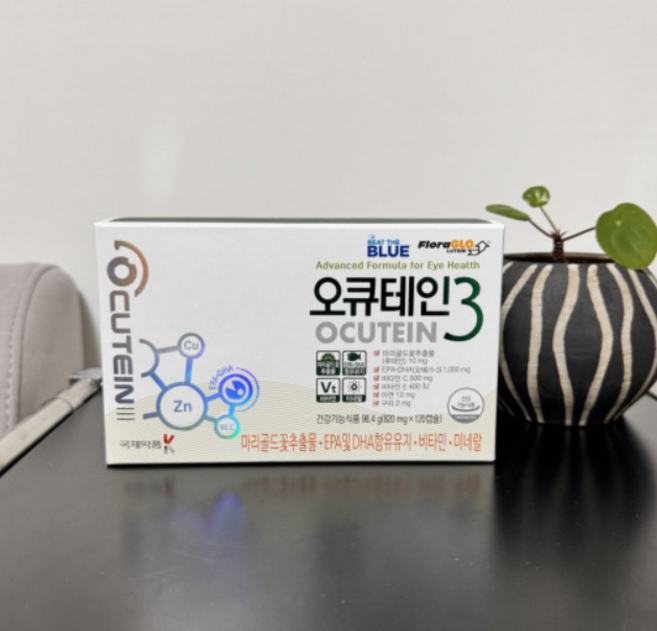 [2박스] 국제약품 오큐테인3 루테인 오메가3 820mg x 120 캡슐 [원산지:국산], 120정, 2개