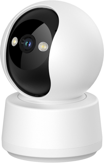 AMSKY 홈캠 가정용 cctv 카메라 실내용 WiFi 2K QHD 초고화질 360도 회전, GW-C10 화이트, 1개