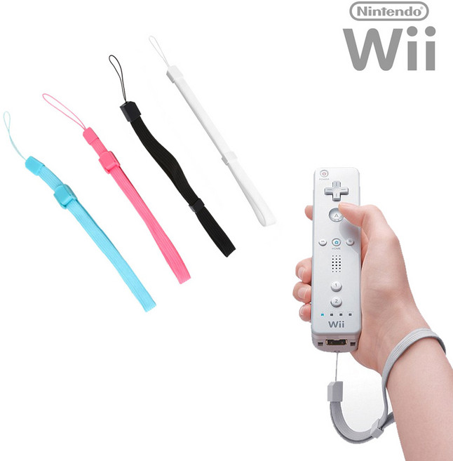 닌텐도 위 WII 리모컨 손목 스트랩, 핑크, 1개