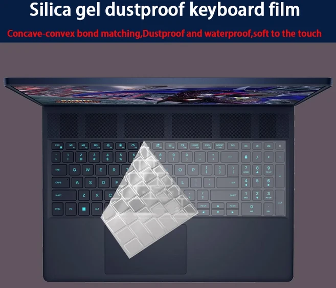 Dell Alienware 16X 16 Aurora 실리콘 키보드 필름 16인치 노트북 화면 필름 보호 필름 무광택 필름 안티, 01 KB Cover
