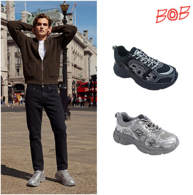 [메종비오비(BOB)] ○ BOB 남성 아이코닉 메쉬 스니커즈 1종