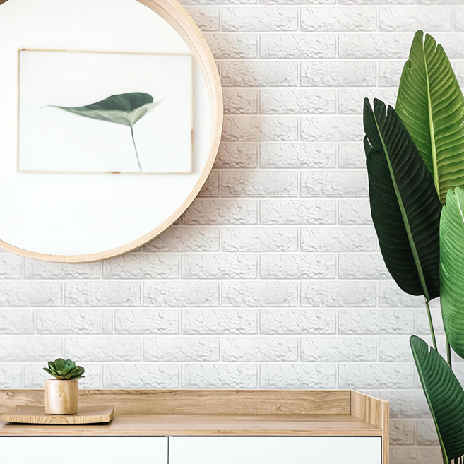 자이디 폼블럭 10M 이음새없는 스티커형, 화이트, 1개