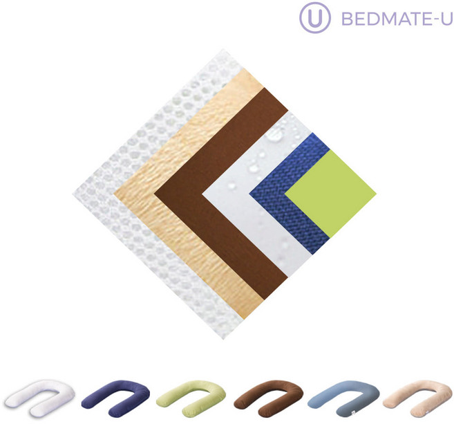 베드메이트유 U 바디필로우 전용 겉커버, 블루그레이(메시)