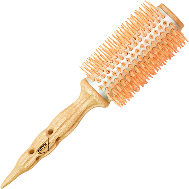 HAUM 하움 왕롤빗 롤브러쉬 7호 돈모 셀프드라이 헤어빗, 라벤더, 1개