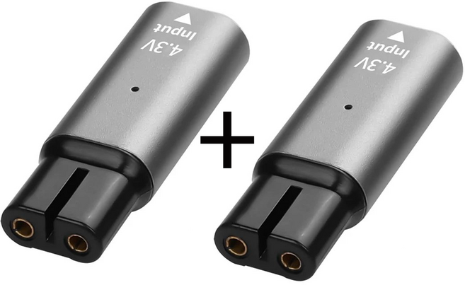 [1+1] C타입 필립스 전기면도기 호환 충전기 전기종 호환, 4.3V (2개)