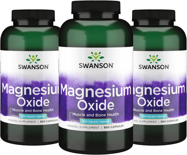 스완슨 산화 마그네슘 500캡슐 3개, 500정