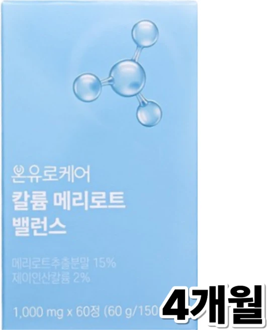 온유바이오 칼륨 메리로트 밸런스, 60정, 2박스 - 쿠팡