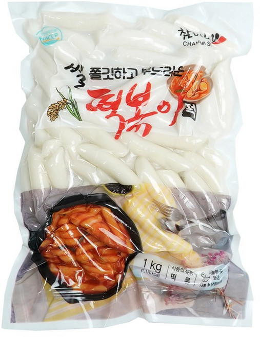 참미소떡볶이 신당동 떡볶이떡, 1kg, 2개