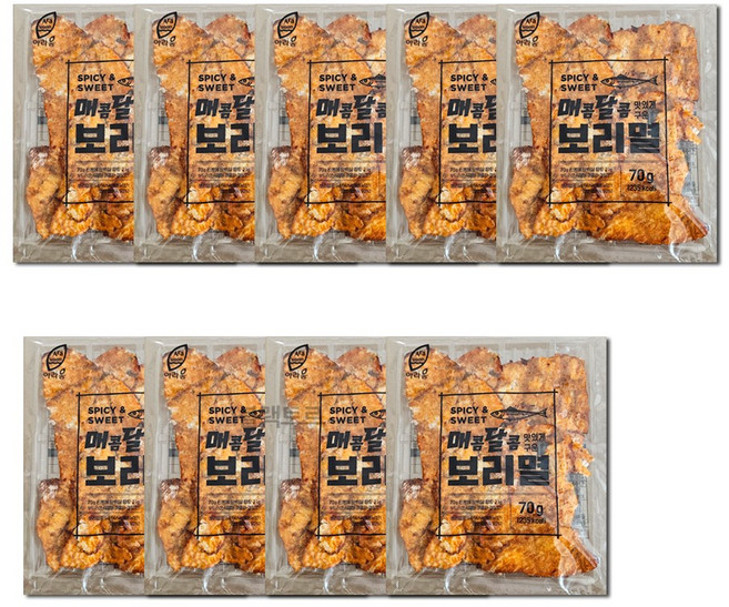 매콤달콤 보리멸, 9개, 70g