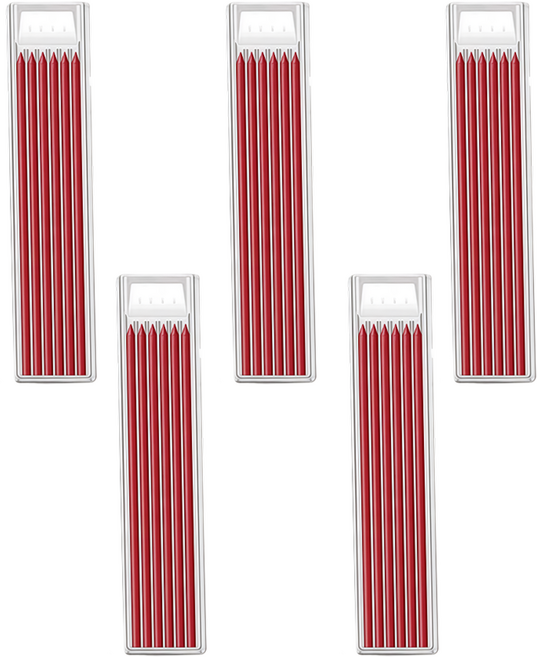 공구PXJ 목공 2.8mm 목공연필 홀더샤프심 산업용 30pc, 30개, 레드