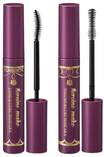 키스미 히로인메이크 볼륨앤컬 마스카라 EX 6g, 02 딥블랙 볼륨앤컬(EX) 1+1, 2개