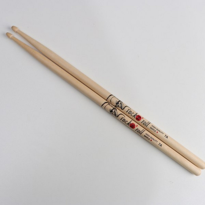 드럼스틱 한 쌍의 1등급 메이플 - 5A/7A/5B 타악기 드럼 스틱 드러머를 위한 내구성, [03] Log color 7A