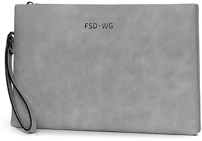 FSD.WG 남성용 클러치 백 남성용 지갑 핸드백 30.5cm(12인치) 대형 핸드백 빅 클러치 지갑 3색 0029블랙